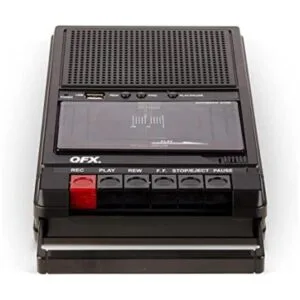 QFX RETRO39 Grabadora de cinta para zapatos Cubierta de_1