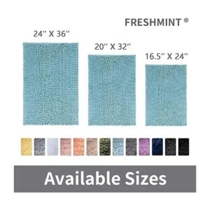 FRESHMINT Alfombra de baño grande antideslizante de 36 x_6