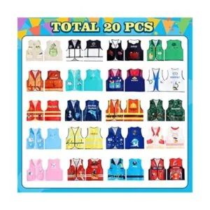 20 piezas de chaleco de vestir para niños disfraz de_2