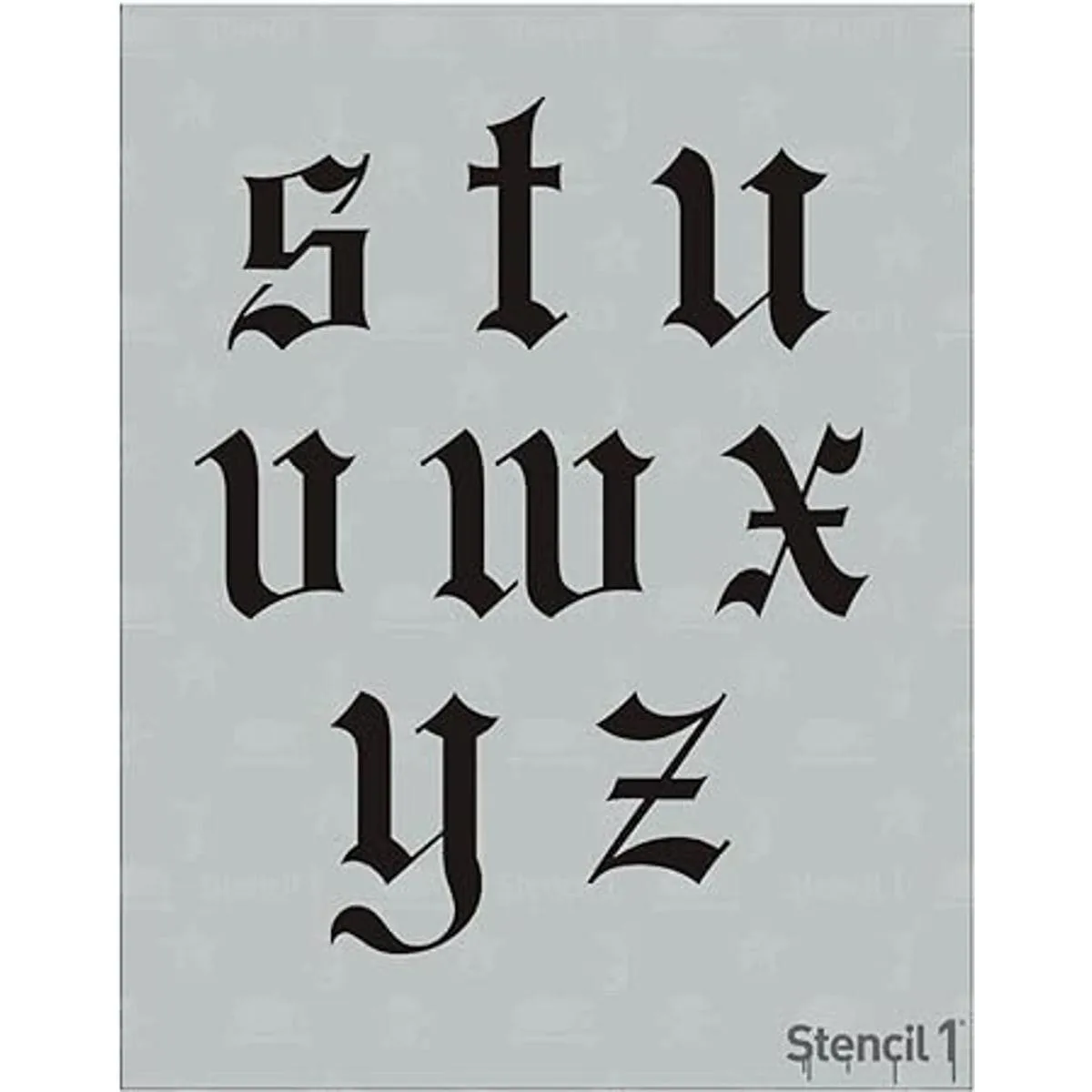 Alfabeto y números inglés antiguo de 3 pulgadas alfabeto_7