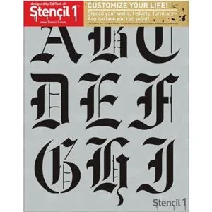 Alfabeto y números inglés antiguo de 3 pulgadas alfabeto_2