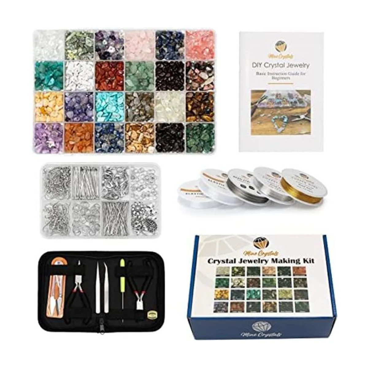 Kit de fabricación de joyas para bricolaje Cuentas de_1