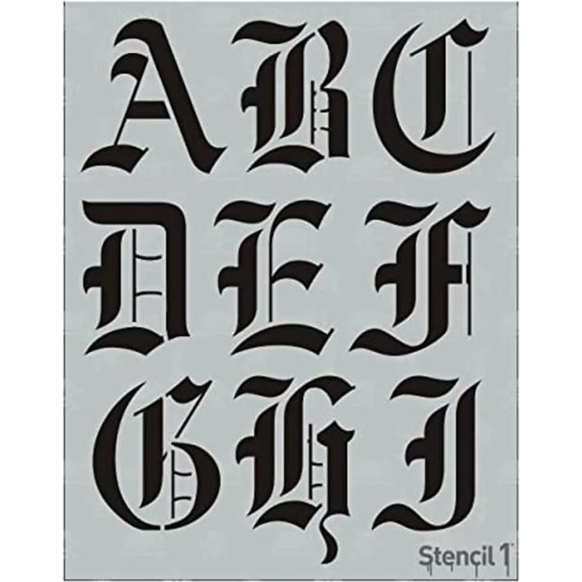 Alfabeto y números inglés antiguo de 3 pulgadas alfabeto_1