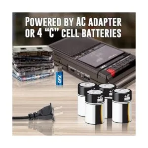 QFX RETRO39 Grabadora de cinta para zapatos Cubierta de_2