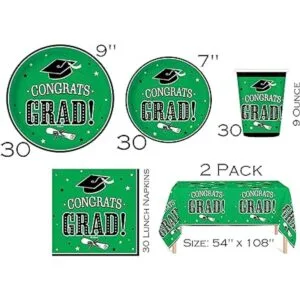 Sirve 30 Ultimate Party Pack Felicidades Grad Green_2