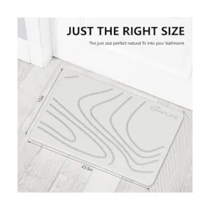 Graplife Tapete de baño de piedra antideslizante súper_4