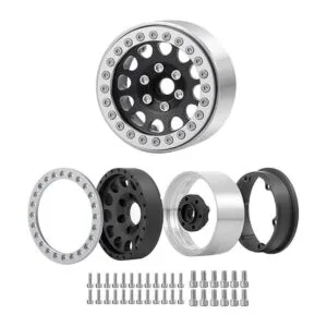 RCLIONS 4 llantas Beadlock de aleación de aluminio de 1.9_3