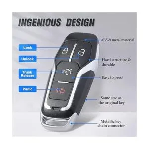 Keymall Mando a distancia de entrada sin llave para Ford_6