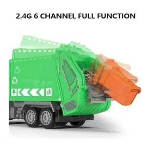 Camión de basura RC 2.4G con luces control remoto de 6_3