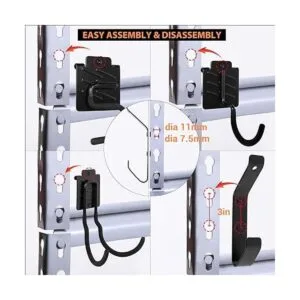 Wallmaster Kit organizador de ganchos de estantería 7_6
