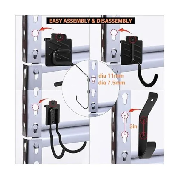 Wallmaster Kit organizador de ganchos de estantería 7_6