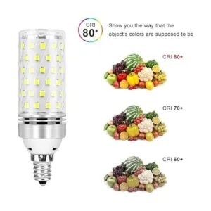 Bombillas LED E12 paquete de 12 unidades luz diurna de_4