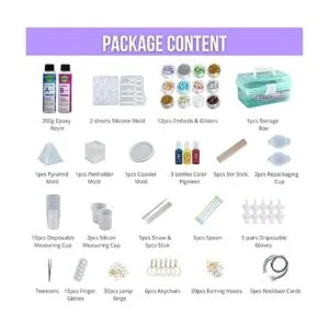 MODDA Kit de resina epoxi con curso de video incluye_6