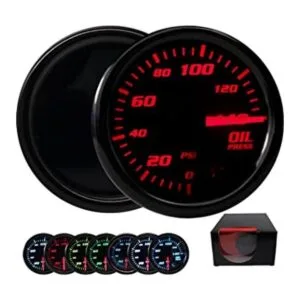 Medidor de presión de aceite de 7 colores 0140 PSI_1