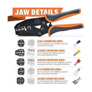 Kit de herramientas de crimpado IWISSS con limpiador y_5