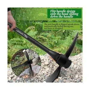 glorousamc Púa Adze forjada deshierbe Mattock Hoe Pick_5
