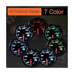 Medidor de presión de aceite de 7 colores 0140 PSI_3