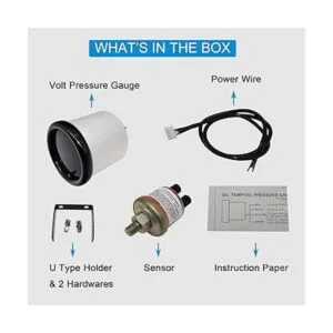 Medidor de presión de aceite de 7 colores 0140 PSI_6