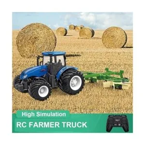 Tractor de granja de camión RC con 2 baterías recargables_2
