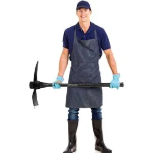 glorousamc Púa Adze forjada deshierbe Mattock Hoe Pick_3