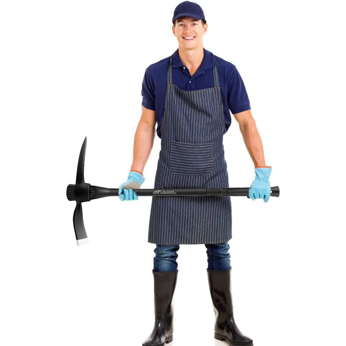 glorousamc Púa Adze forjada deshierbe Mattock Hoe Pick_3