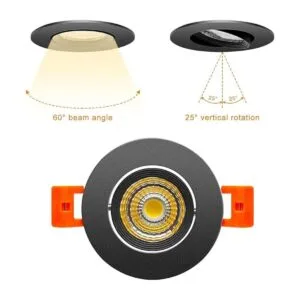 Lámpara de techo empotrada LED de 2 pulgadas luz LED_4