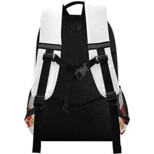 Dallonan Mochila de acuarela con flores florales_2