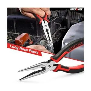 MAXPOWER Juego de 4 alicates Lineman de 8 pulgadas_6