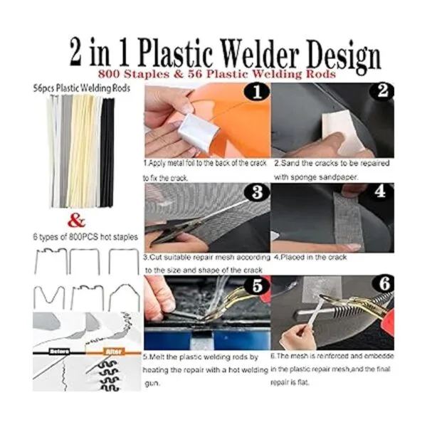 150W Plastic WelderPlastic Welding Kit Car Bumper Repair_5