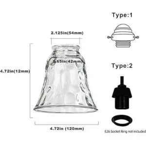 Cubiertas de luz para ventilador de techo pantalla de_2