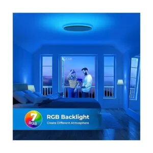 Annaror Lámpara de techo LED RGB de montaje empotrado con_4
