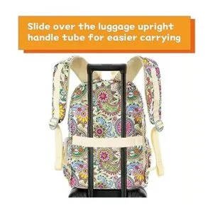 Mochila de viaje grande floral para mujer bolsa escolar_5