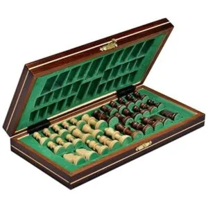 Wegiel Juego de ajedrez magnético de viaje europeo hecho_3