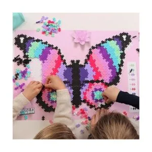 PLUS PLUS Rompecabezas por número 800 piezas mariposa_4