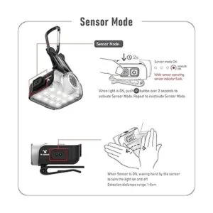Claymore Capon 80C Luz de tapa recargable multiusos clip_4