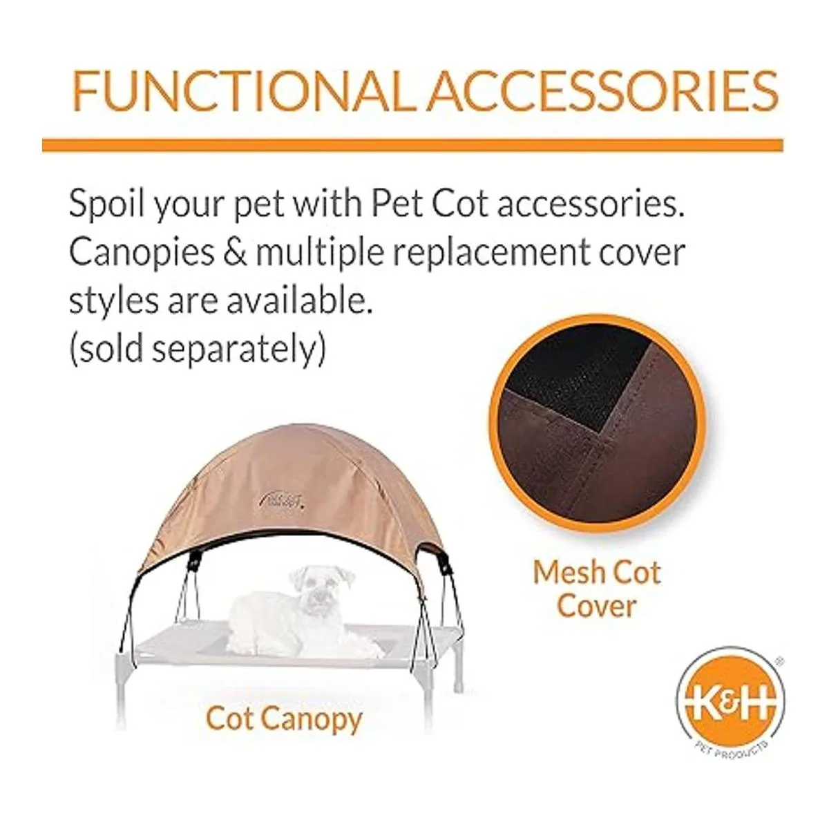 KH Pet Products cómoda cuna elevada para mascotas cama_4