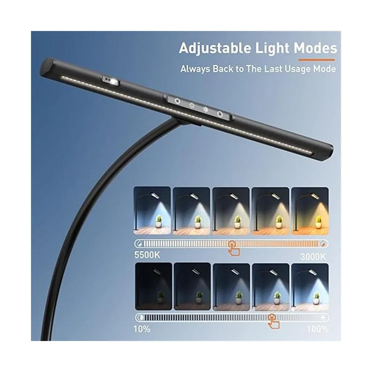 AmazLit Lámpara de escritorio LED lámpara de oficina de_4