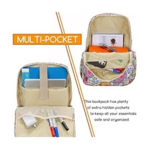 Mochila de viaje grande floral para mujer bolsa escolar_4