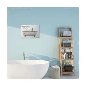 Stupell Industries Never Outgrow Bubbles Bath Dog in Tub_6