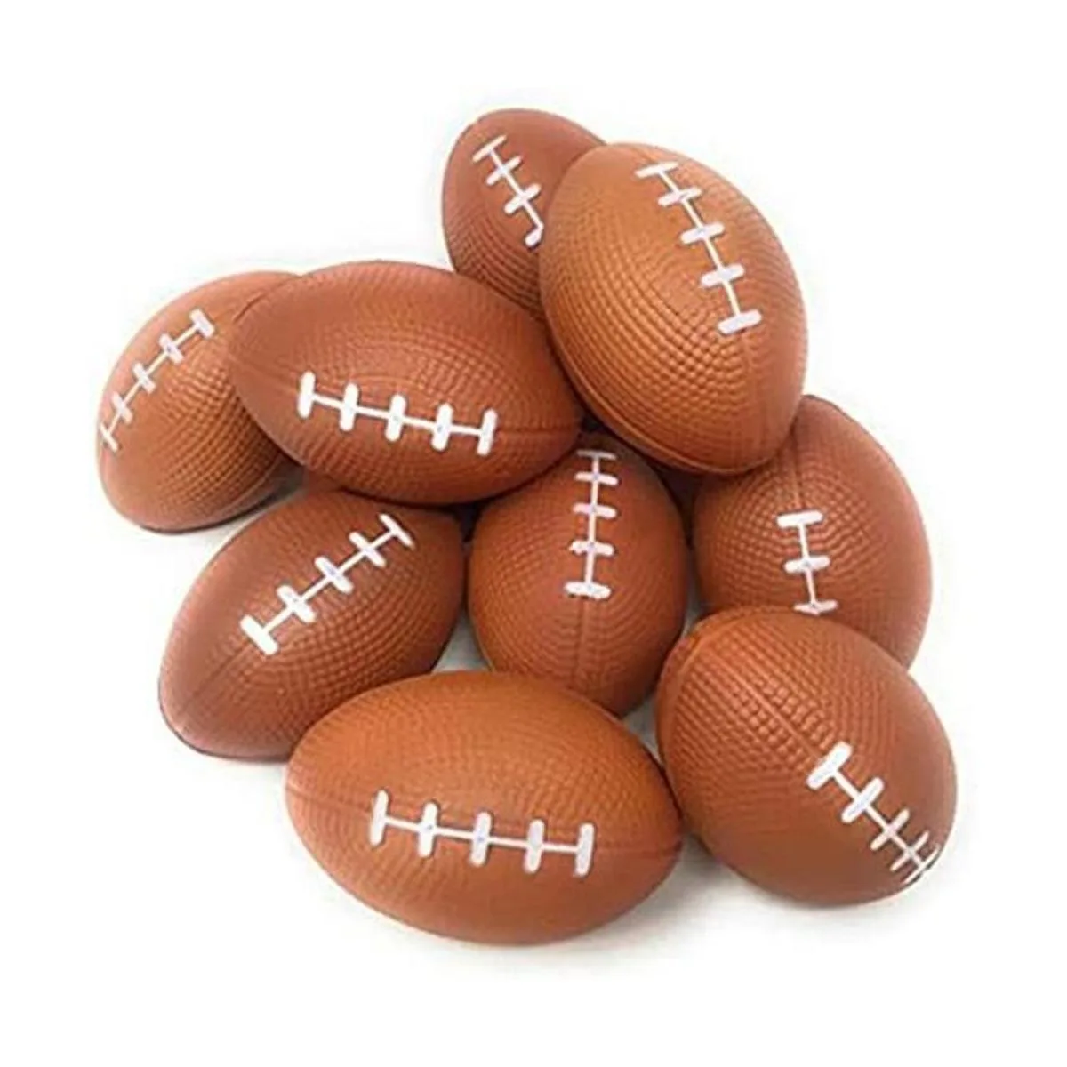 Funiverse Paquete de 25 bolas de espuma de fútbol de 4_1