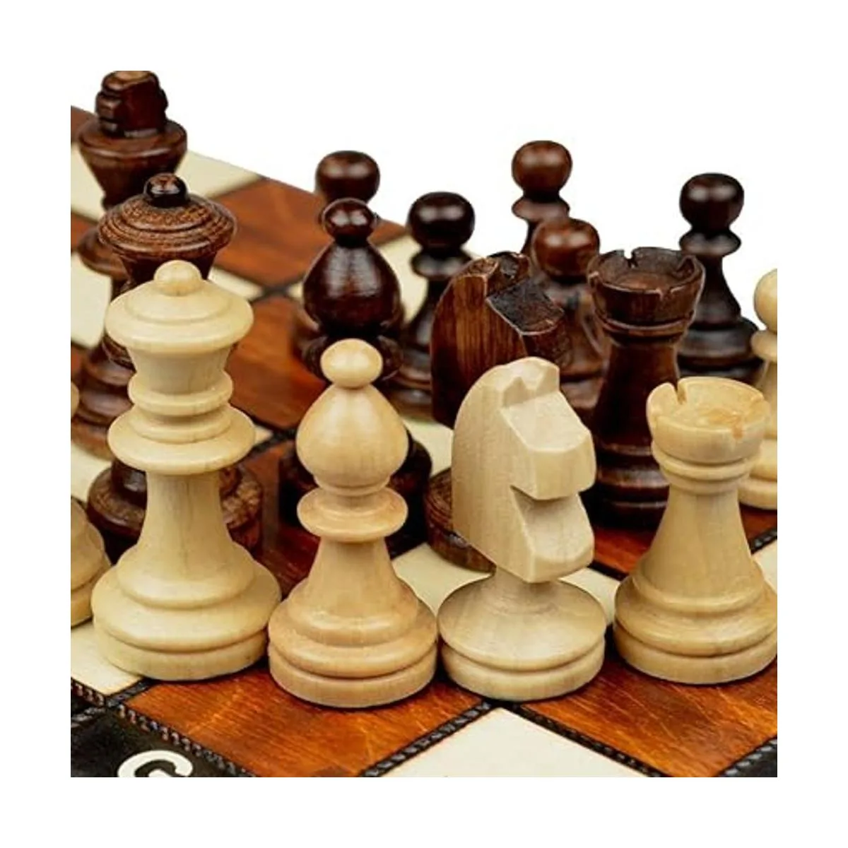 Wegiel Juego de ajedrez magnético de viaje europeo hecho_2