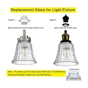 Cubiertas de luz para ventilador de techo pantalla de_4