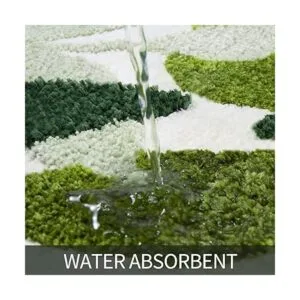 Gibelle Green Juego de 2 alfombras de baño_5