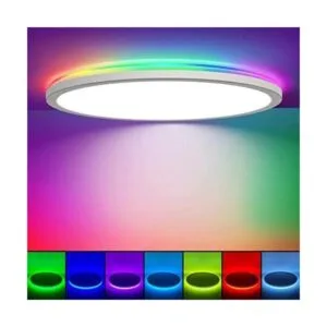 Annaror Lámpara de techo LED RGB de montaje empotrado con_1