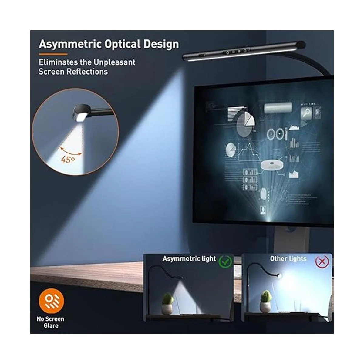 AmazLit Lámpara de escritorio LED lámpara de oficina de_3