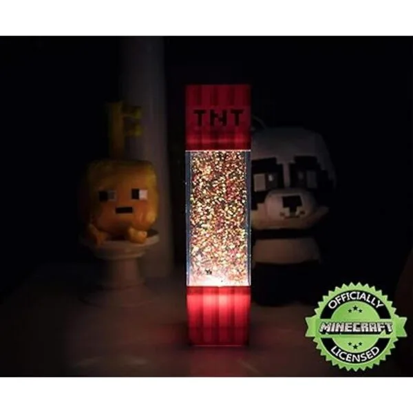 Minecraft TNT Lámpara de movimiento con purpurina LED 12_6