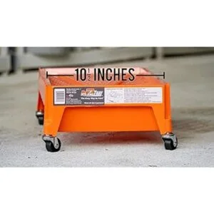 Naranja; bandeja de pintura sobre ruedas rollo de una_6