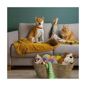 OtterPets Cubo de juguetes para mascotas cesta con forma_4