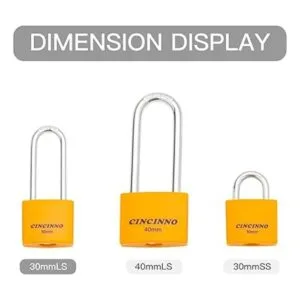 CINCINNO Paquete de 12 candados de aluminio cubiertos con_7