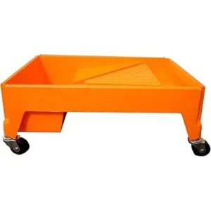 Naranja; bandeja de pintura sobre ruedas rollo de una_3